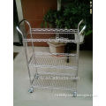 Mobile Kitchen Equipment, Movable Rack, Stainless Steel Tray Rack Trolley